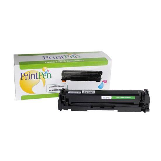 PRINTPEN HP W2032A (415A) & CANON CRG-055Y Sarı Chipsiz (2.1K)