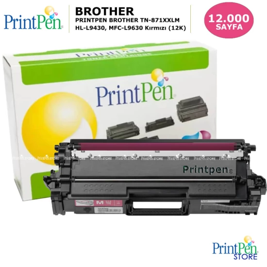 PRINTPEN BROTHER TN-871XXLM Kırmızı Extra Yüksek Kapasite Chipsiz (12K)