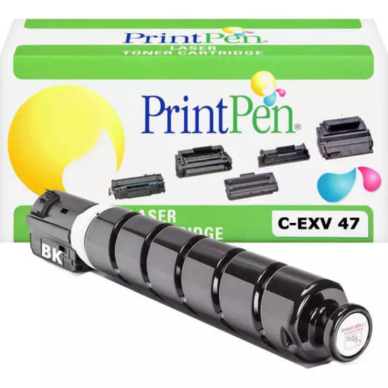 PRINTPEN CANON C-EXV47 & GPR-51 & NPG-65 Siyah (365Gr/19k)