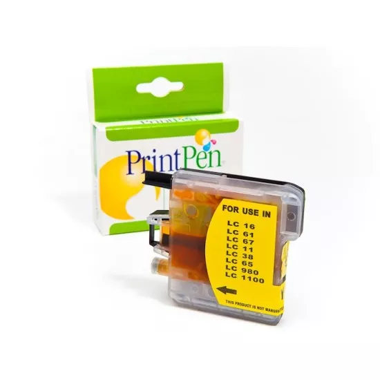 PRINTPEN BROTHER LC-38,61,65,67,980,1100  Sarı Yüksek Kapasite (13,0ml.)