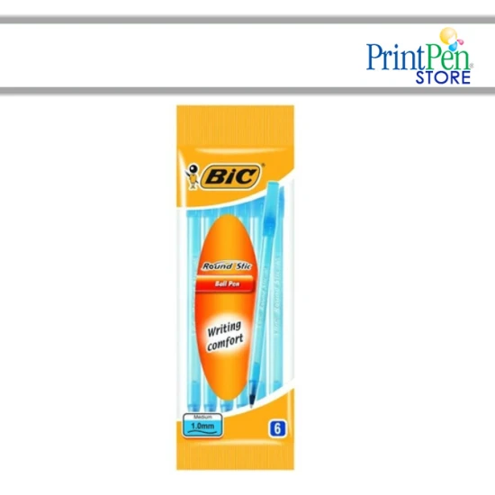 Sepet sıfırlayıcı Ürün Bic Round Stick Tukenmez Mavi 6'lı 