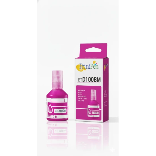 PRINTPEN BROTHER BTD100M Kırmızı Mürekkep (50ml./Sise)
